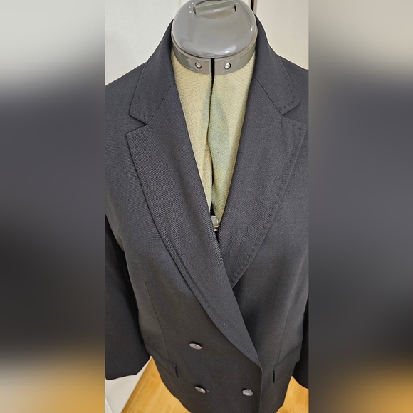 Anna Molinari double-breasted blazer black sz 40 - Picture 3 of 7
